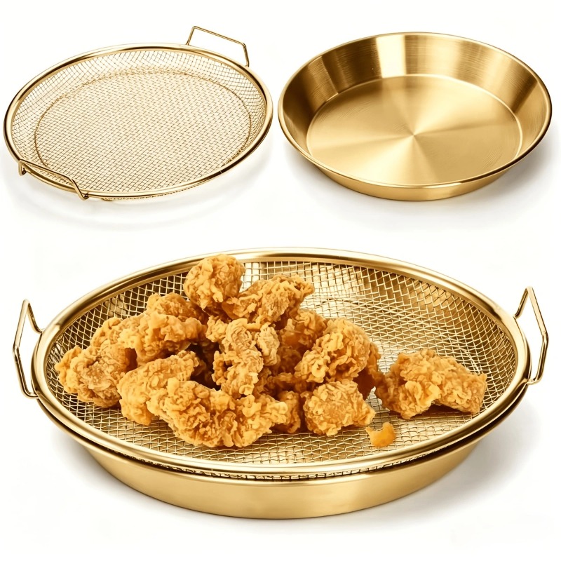 Kitchen Gadgets Gold - Cesto de Malha Dourado Reforçado para