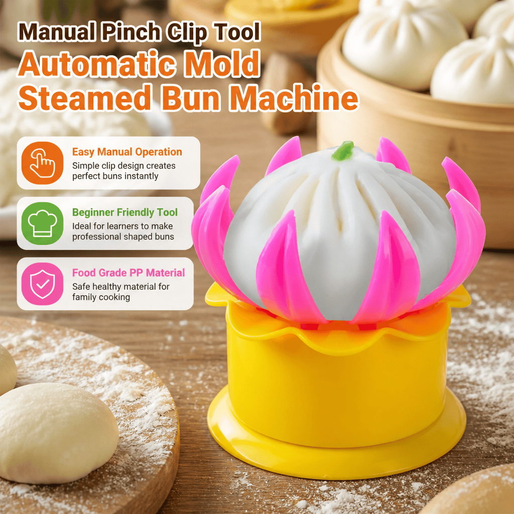 Kitchen Gadgets Dumpling Maker - Molde Manual para Pão Cozido no