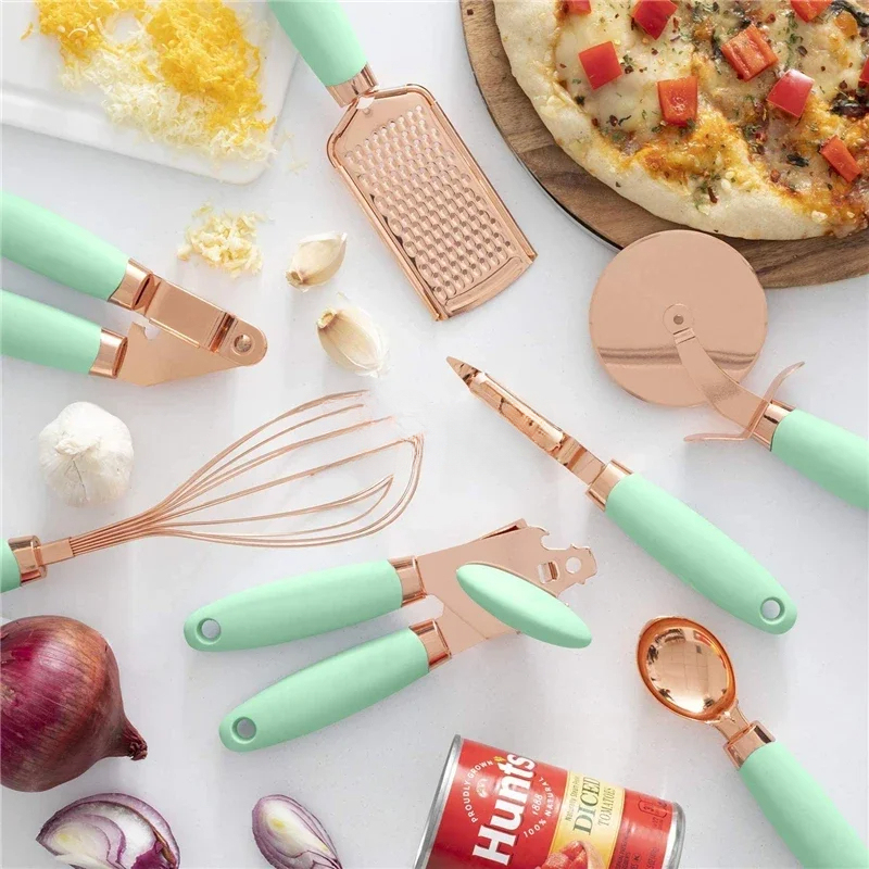 Conjunto de 7 Peças de Utensíl - Kitchen Gadgets Gold avaliação e preço