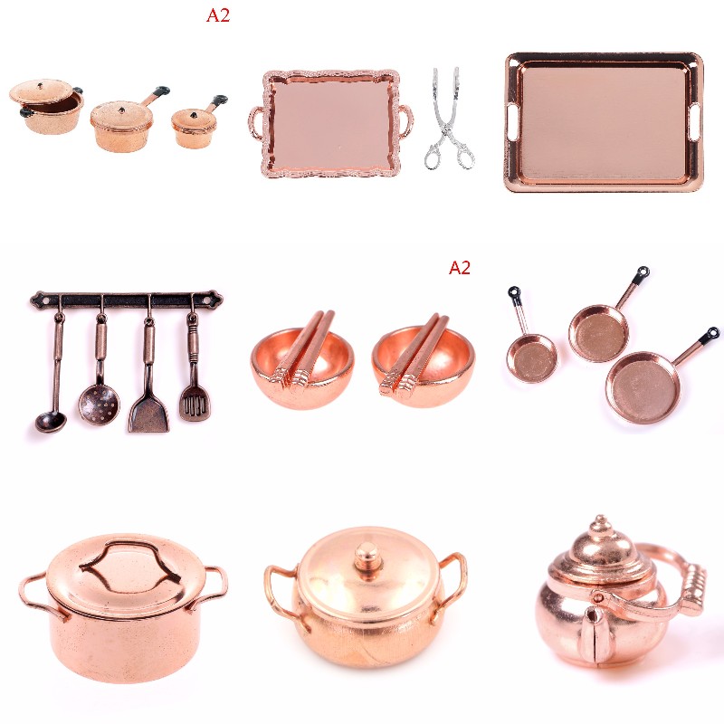 1:12 escala casa de bonecas em - Kitchen Gadgets Gold avaliação e preço