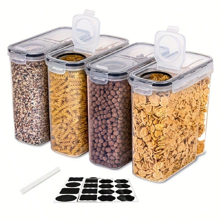 Conjunto de 4 recipientes herm - Kitchen Gadgets Organizer avaliação e preço