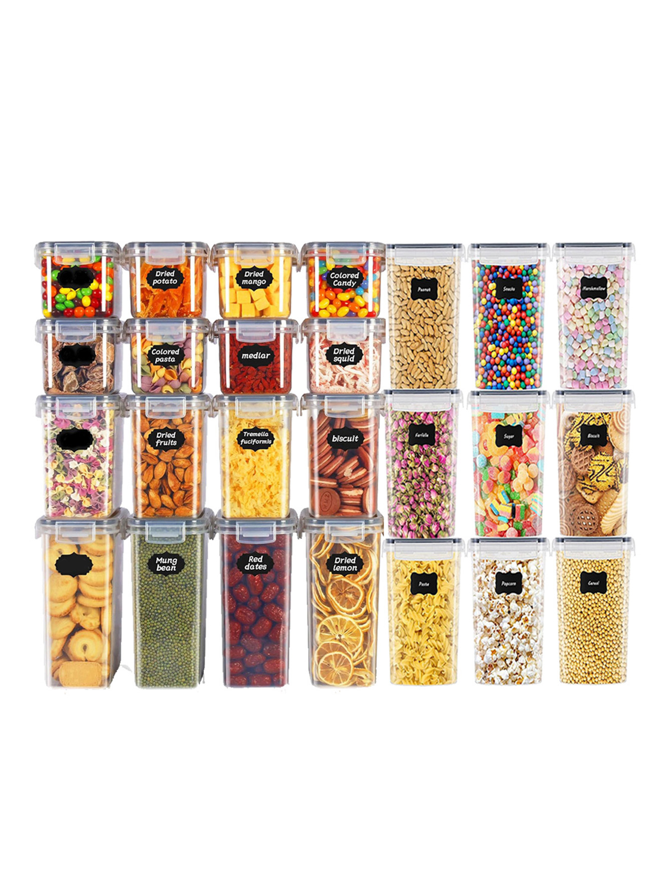 48 peças, Recipientes Hermétic - Kitchen Gadgets Organizer avaliação e preço